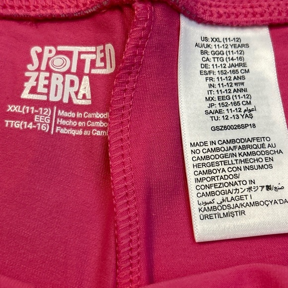 Spotted Zebra Girls Pink Color Leggings XXL (11-12) Comfortable Cute - Picture 5 of 7